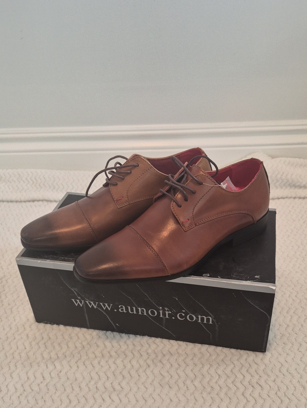Aunoir Brown Leather Dress Shoes
